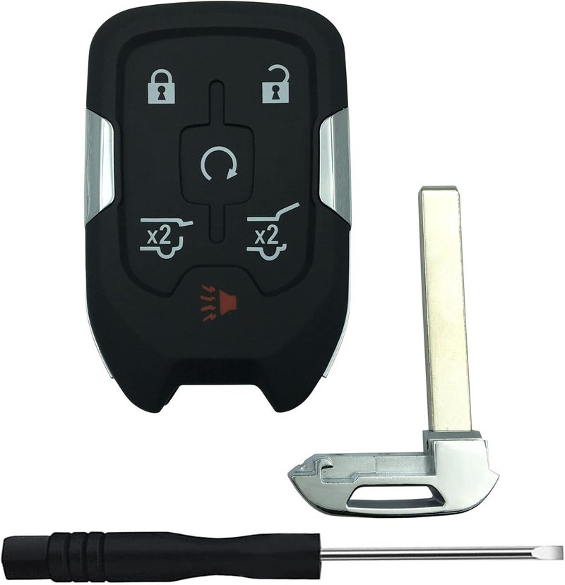 TALKMOON Replacement Keyless Entry Remote Key Fob Shell Case for 2014 2015 2016 2017 Chevy Suburban Tahoe GMC Yukon Car Key Fob Cover (6 Button) - Image 2